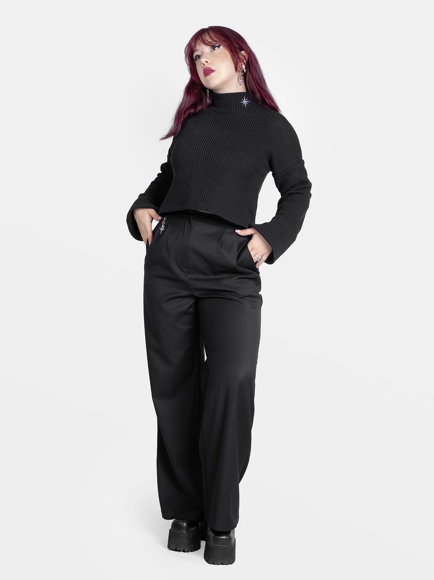 Astrid Cropped Turtleneck