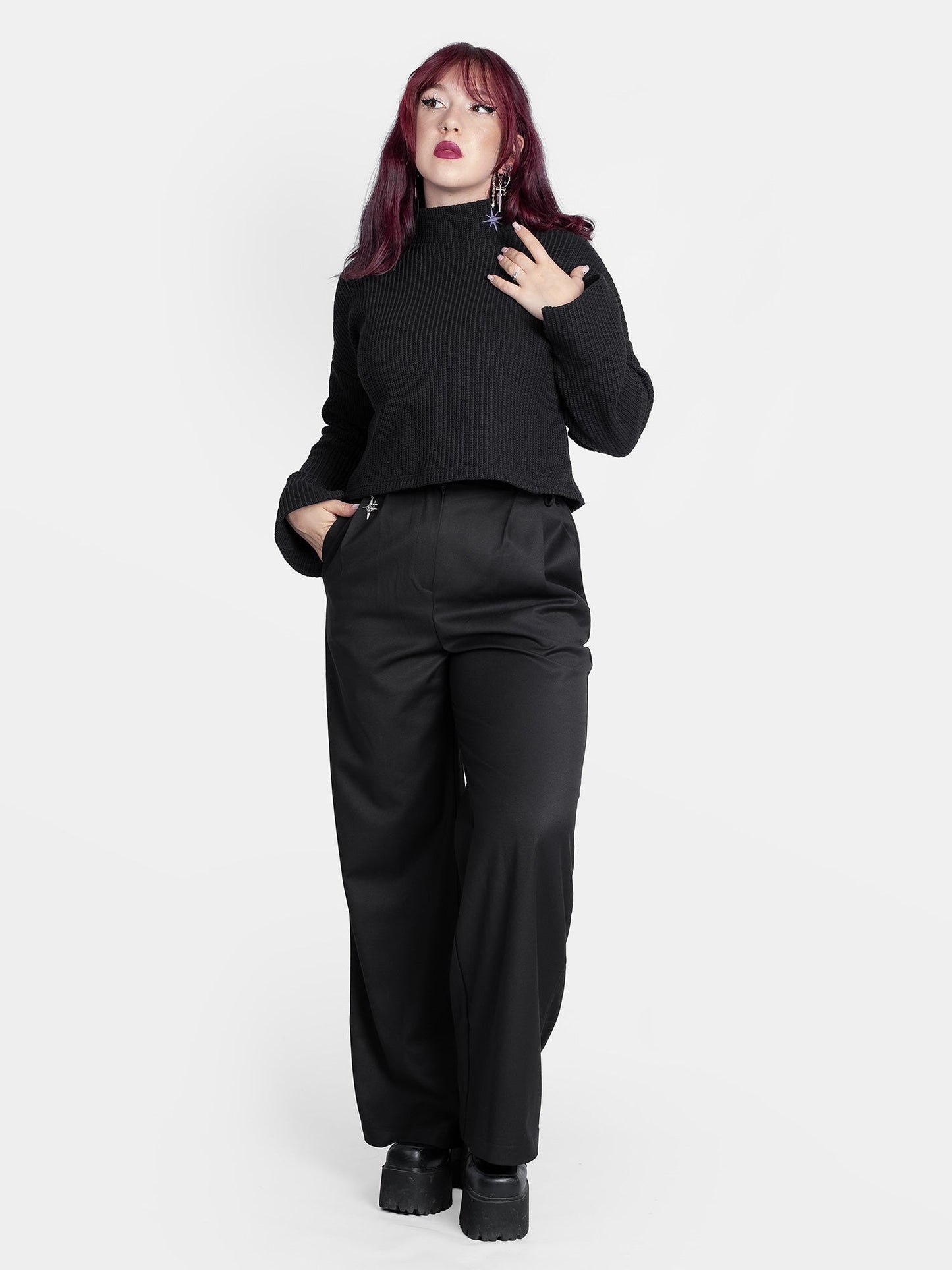 Astrid Cropped Turtleneck