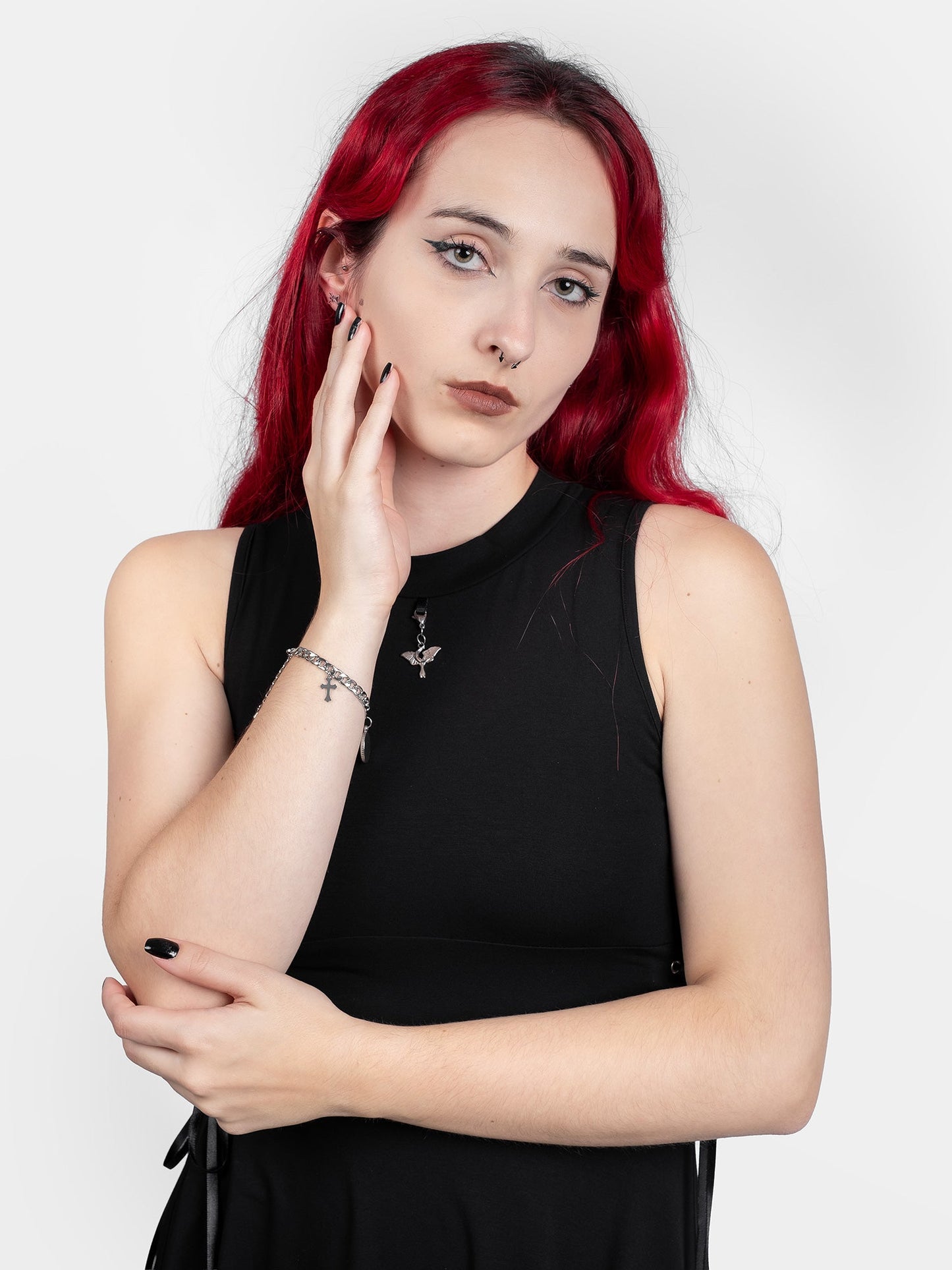 Sempiternal Turtleneck Lace Up Dress