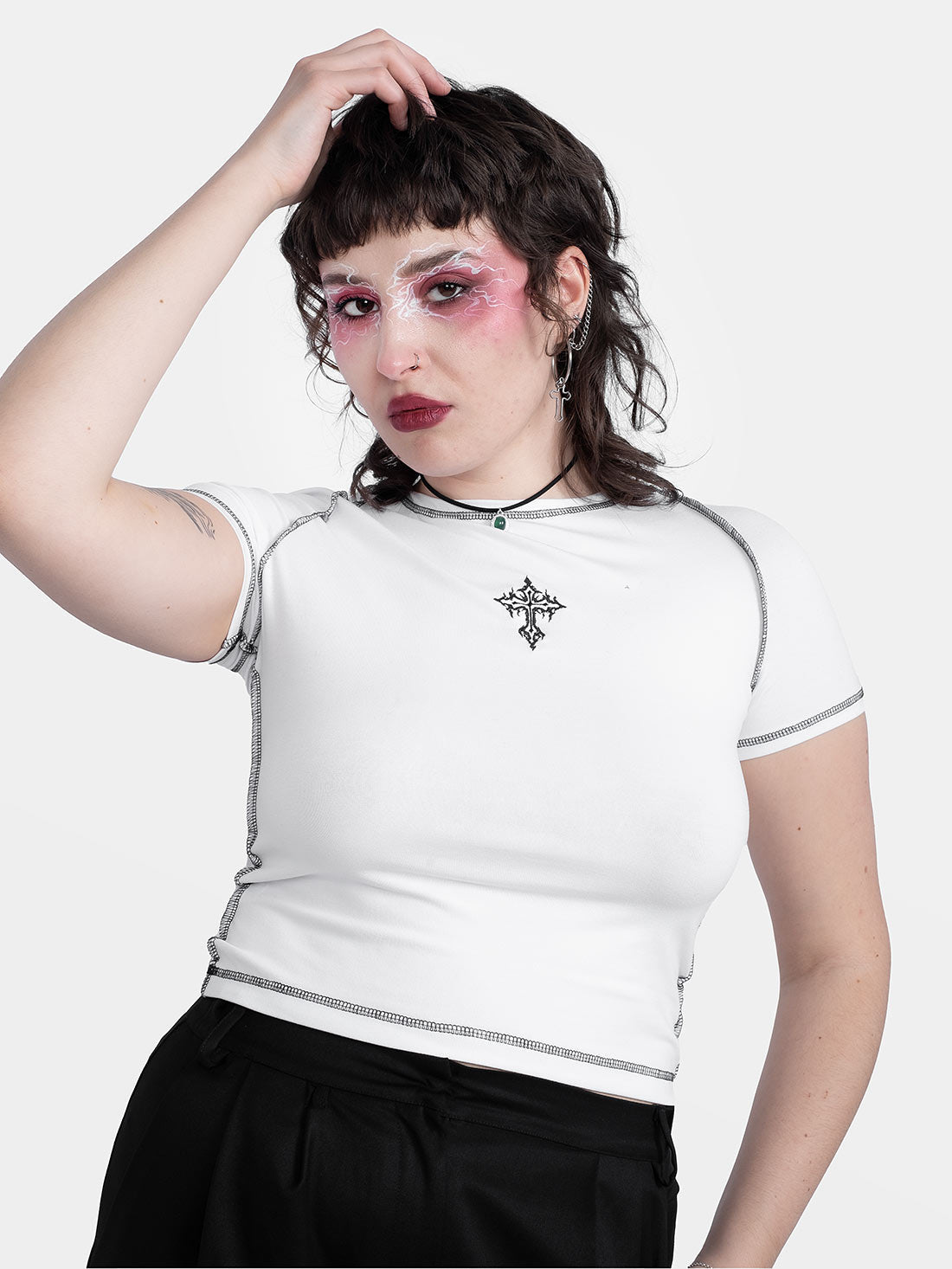 Holy Embroidery Baby top