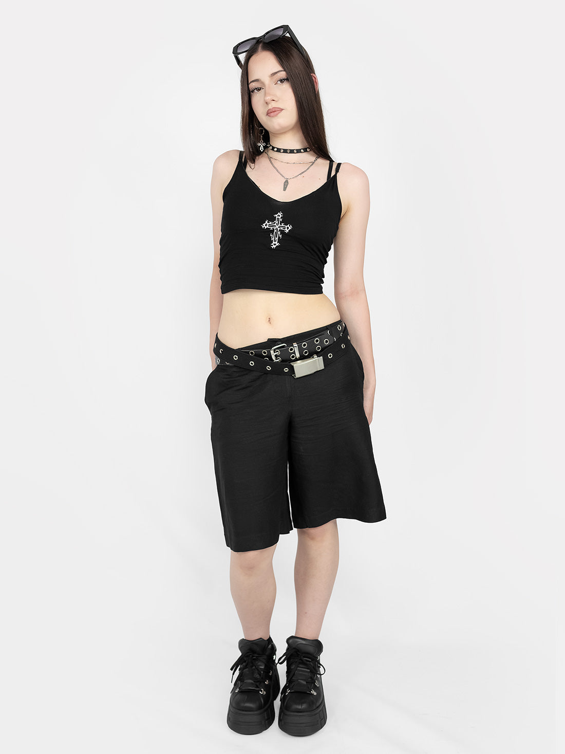 Haunted Cross Crop Top