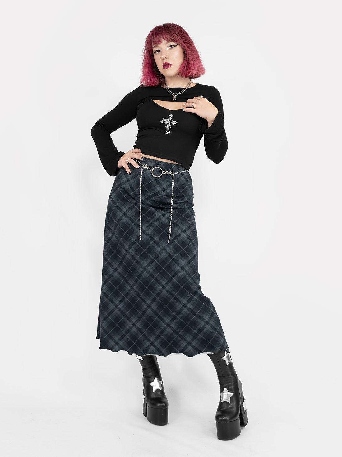 Haunted Cross Crop Top