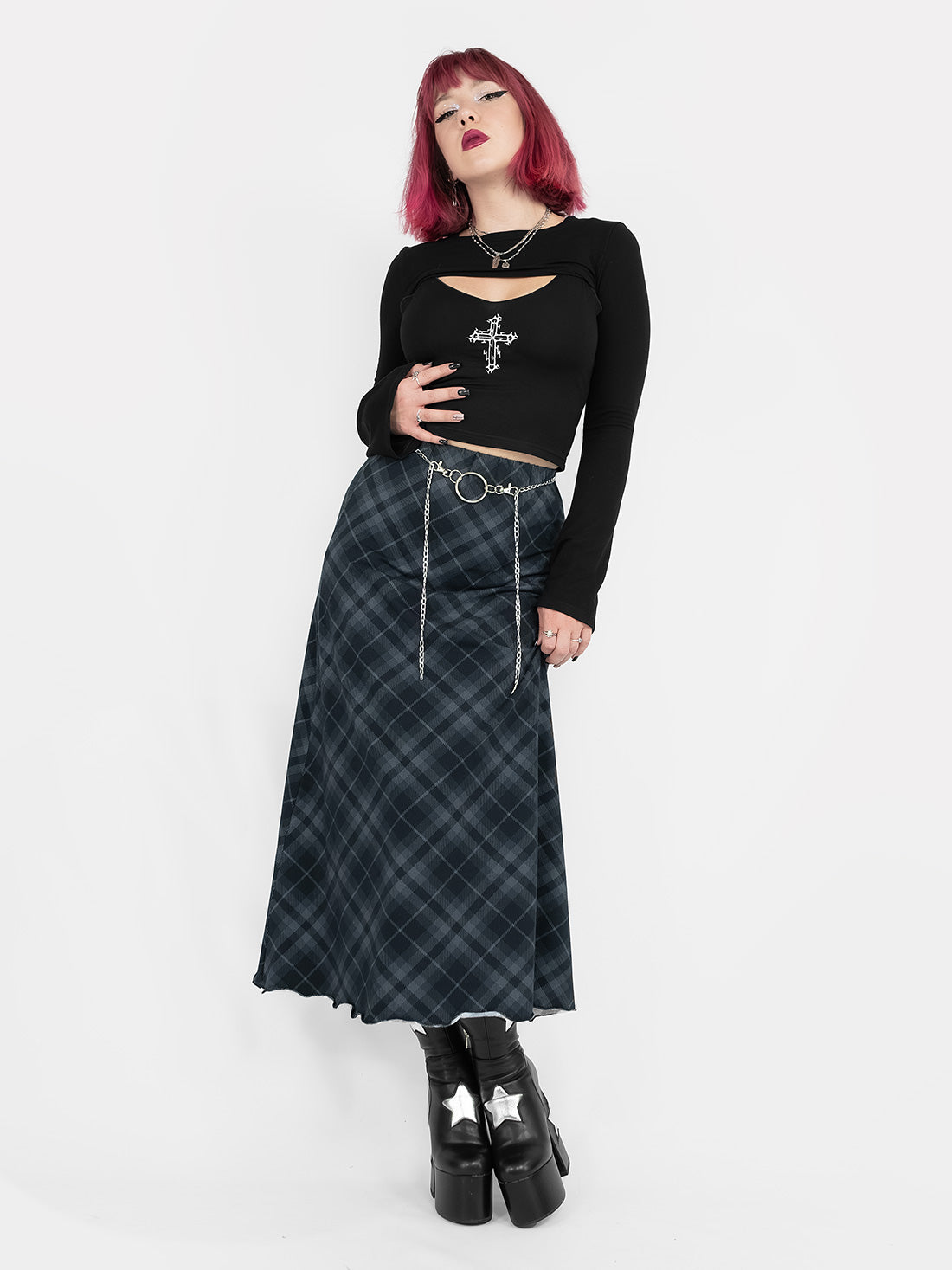 Haunted Cross Crop Top