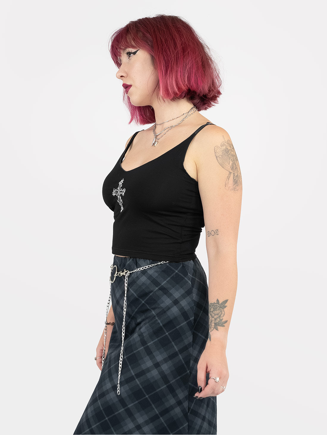 Haunted Cross Crop Top