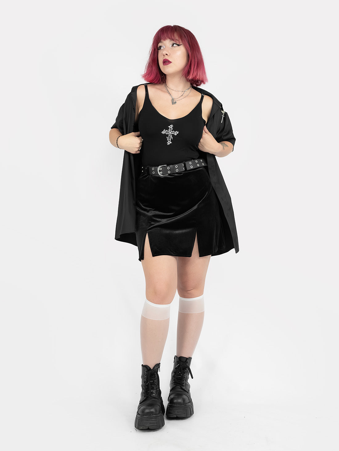 Haunted Cross Crop Top