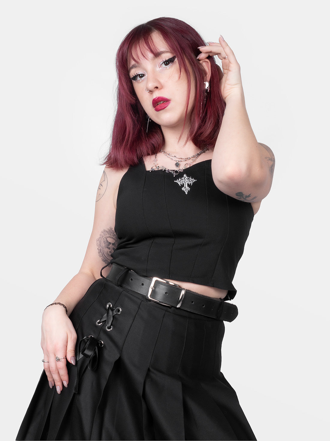 Prayers Embroidered Corset Top