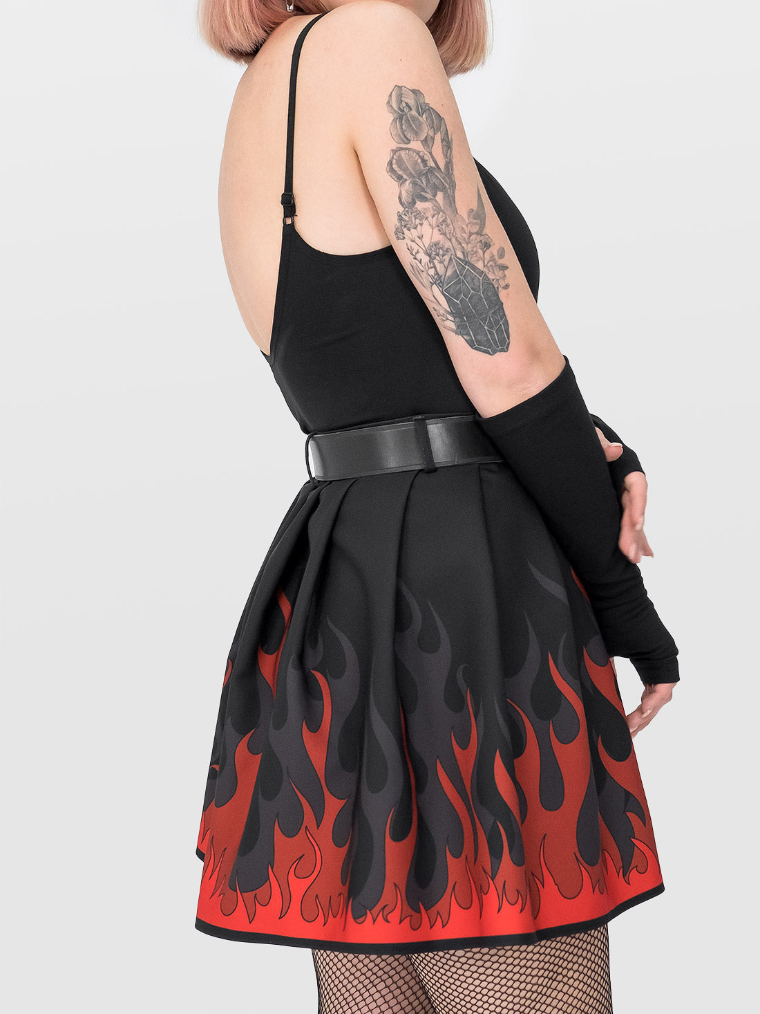 Ember Flames Pleated Skirt