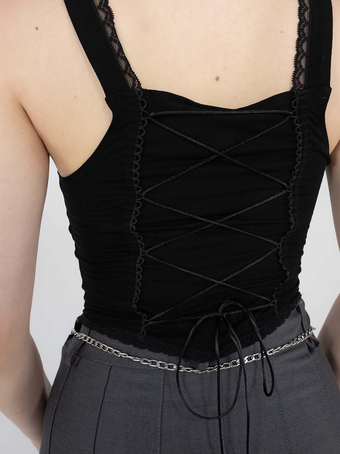 Devotion Lace Up Crop Top