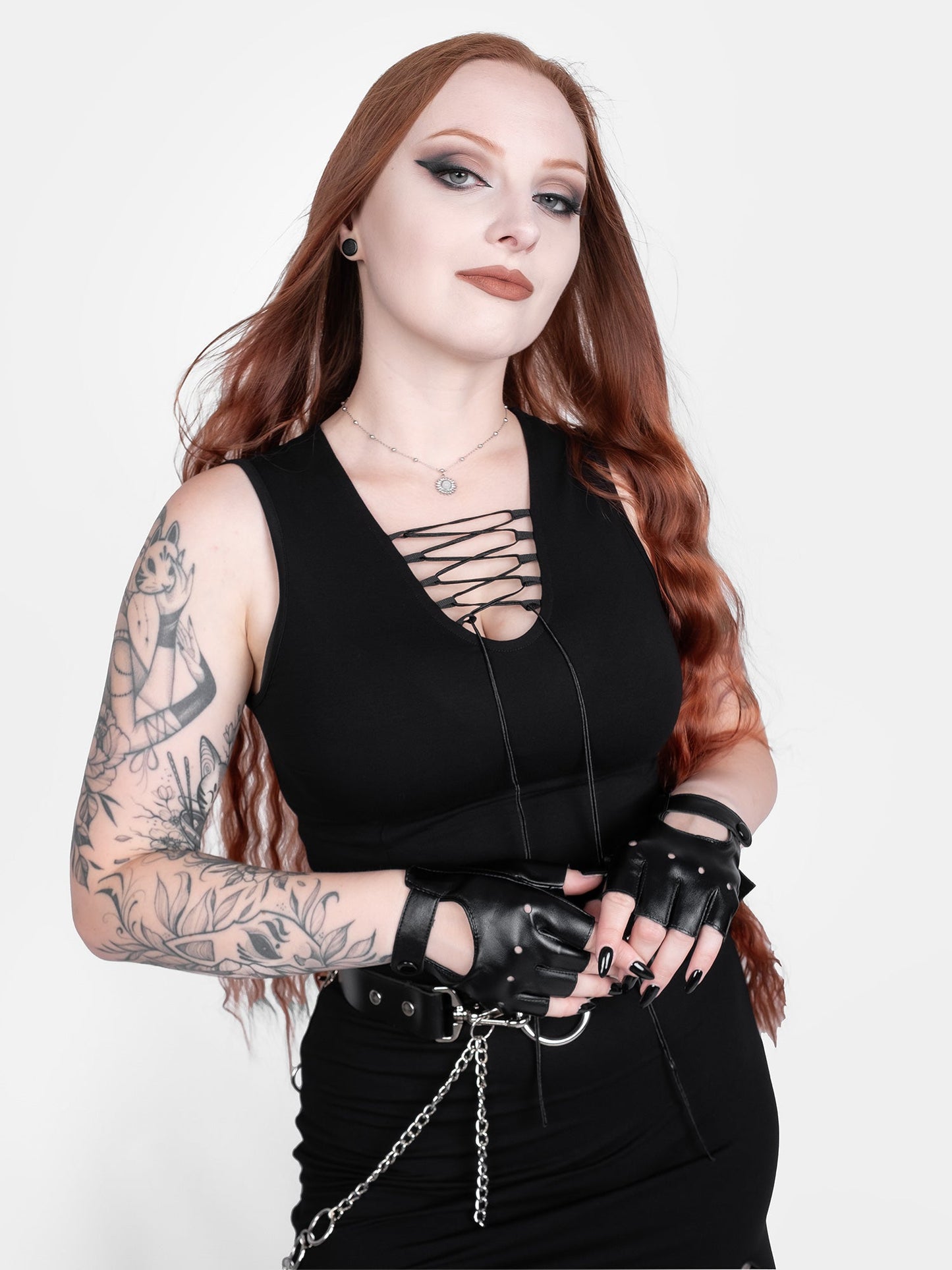 Vesper Lace Up Maxi Dress