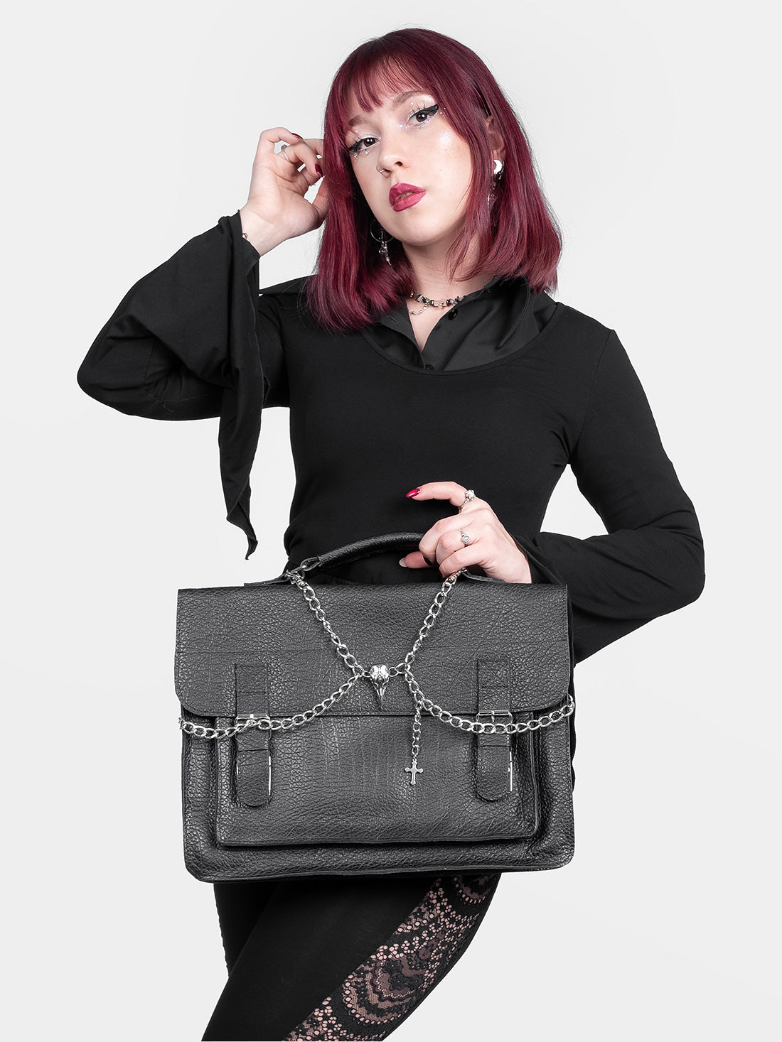Worship Leather Messenger Bag