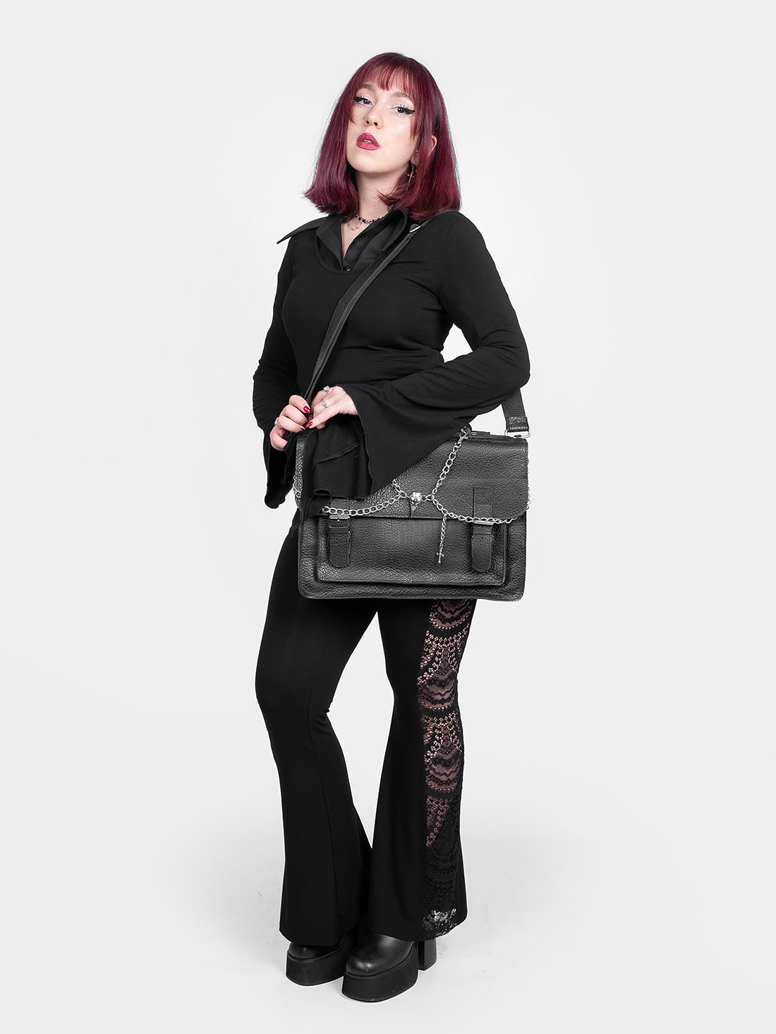 Worship Leather Messenger Bag