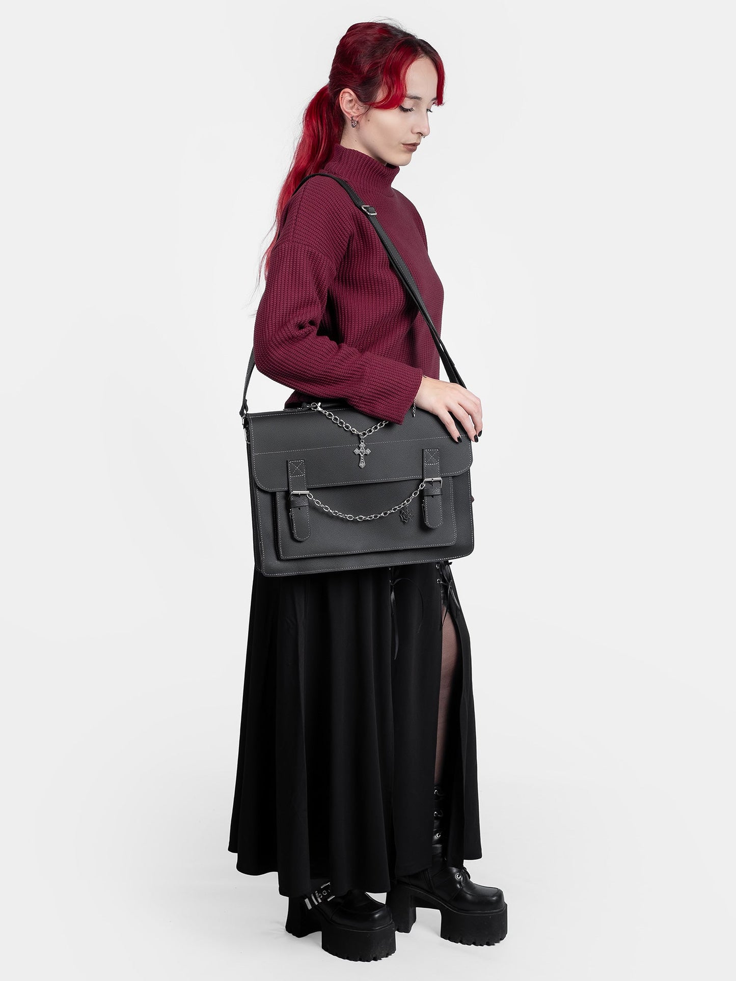 Dungeon Leather Messenger Bag