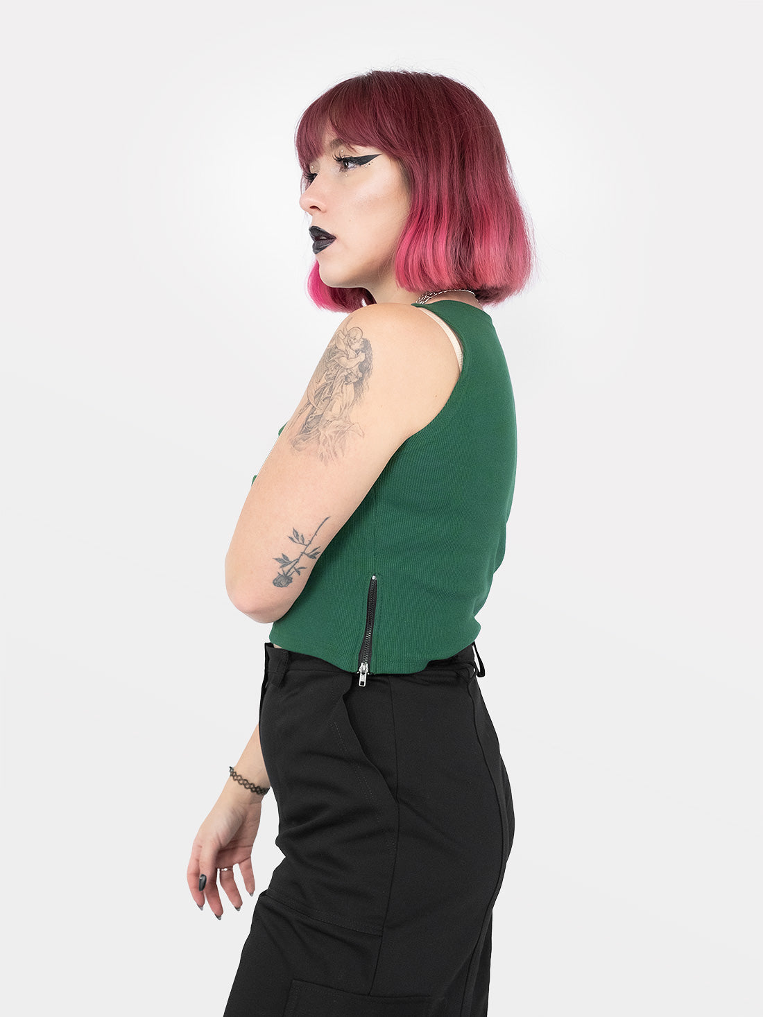 Hartley Zippers Green Top