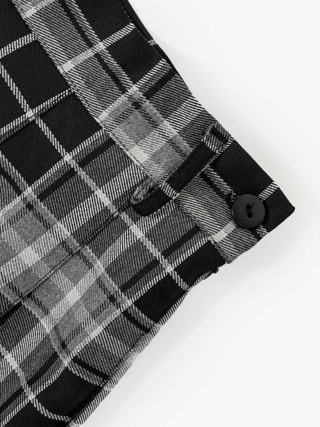 TALL Black Plaid Tennis Skirt