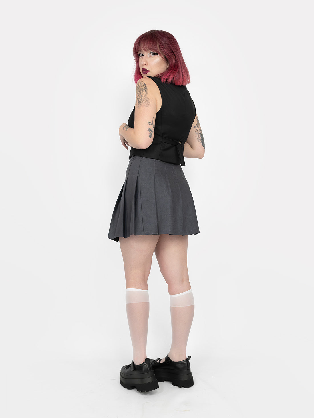 Grey Tennis Skirt