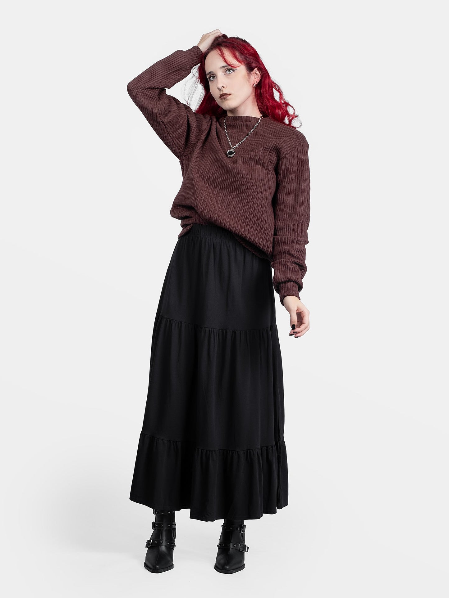 Omen Brown Unisex Sweater