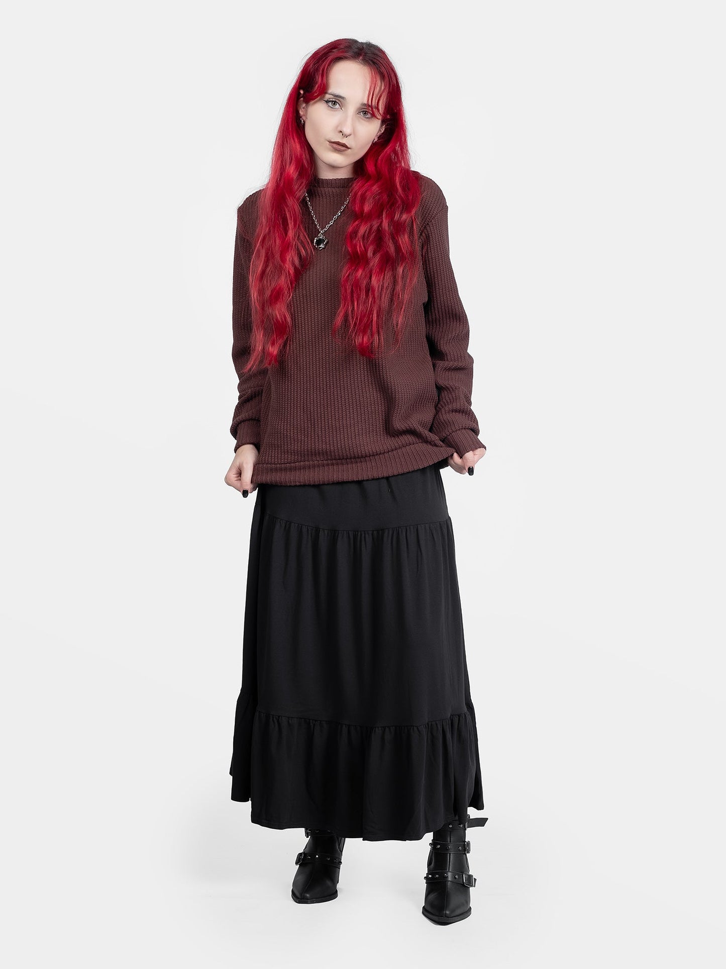 Omen Brown Unisex Sweater