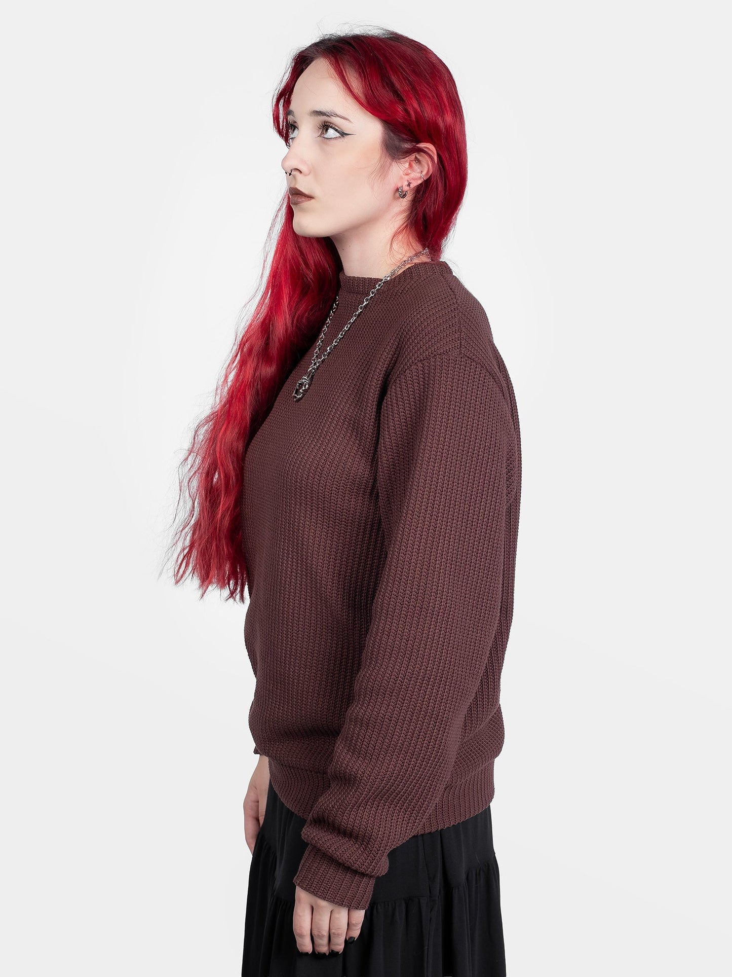 Omen Brown Unisex Sweater