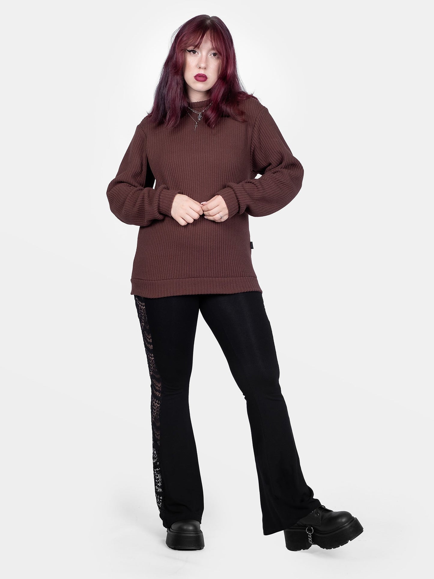 Omen Brown Unisex Sweater