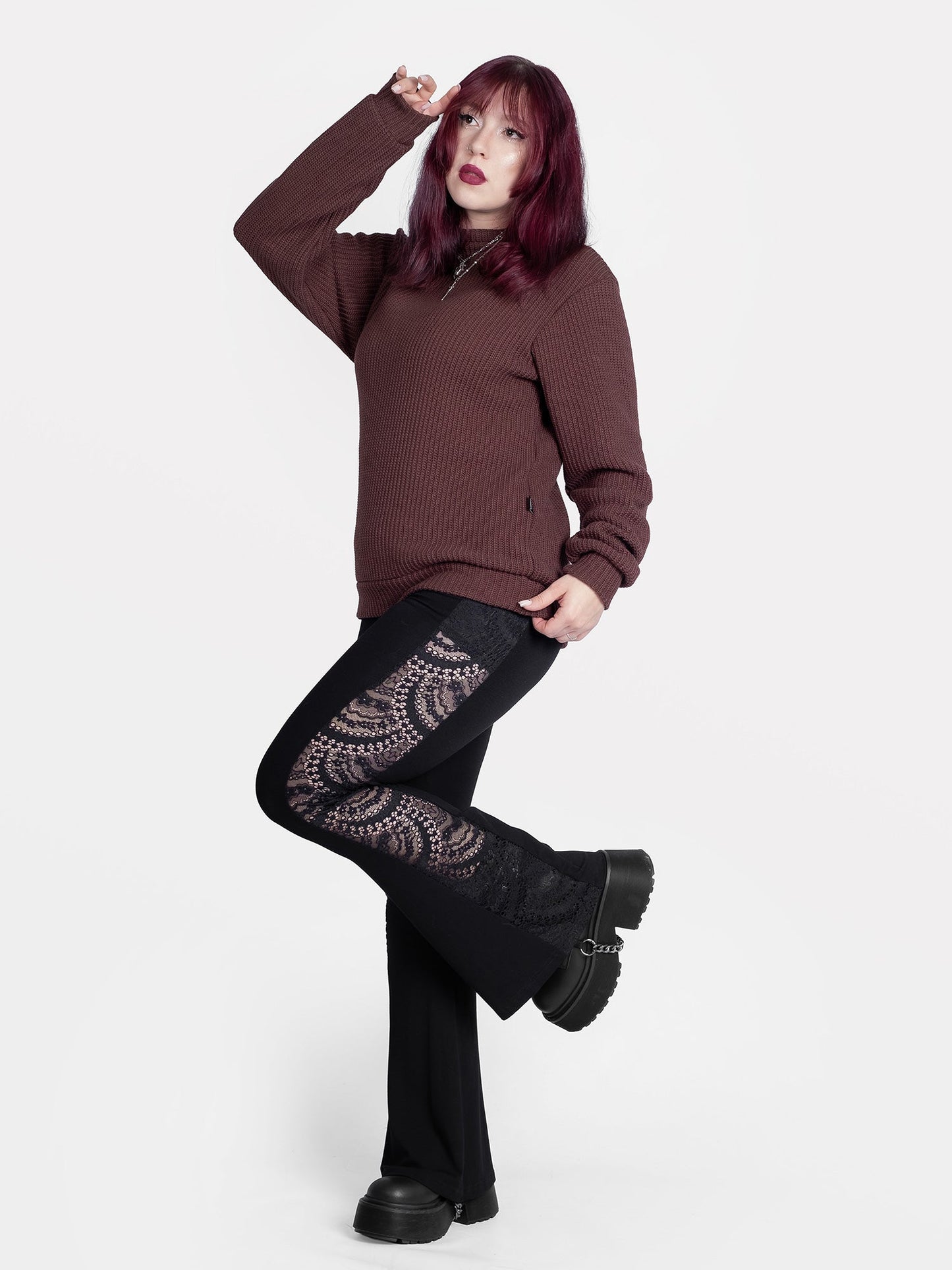 Omen Brown Unisex Sweater