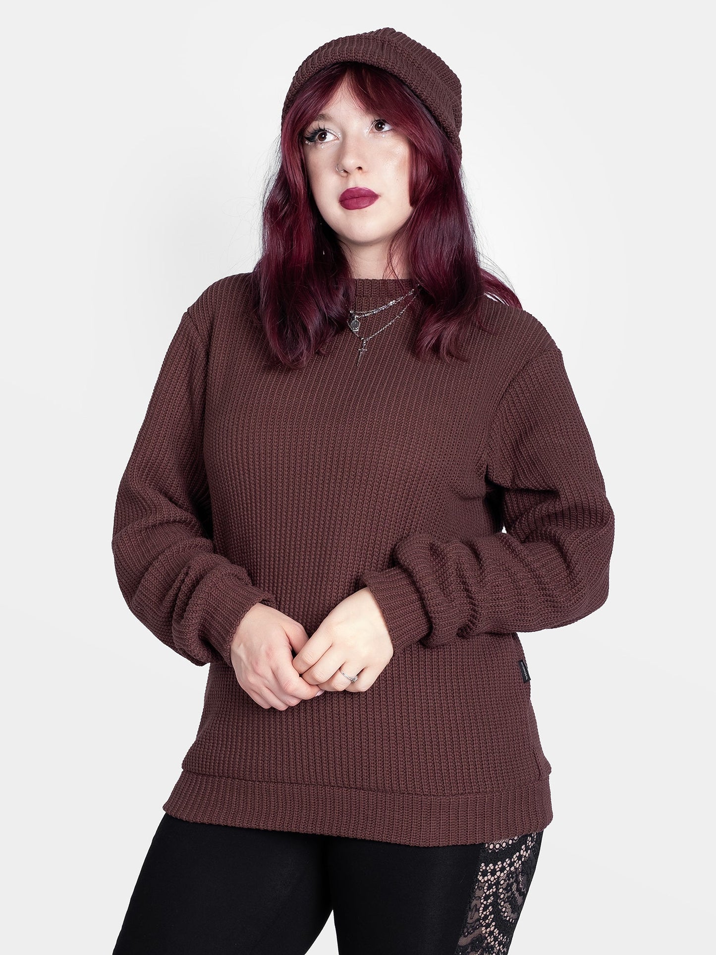 Omen Brown Unisex Sweater