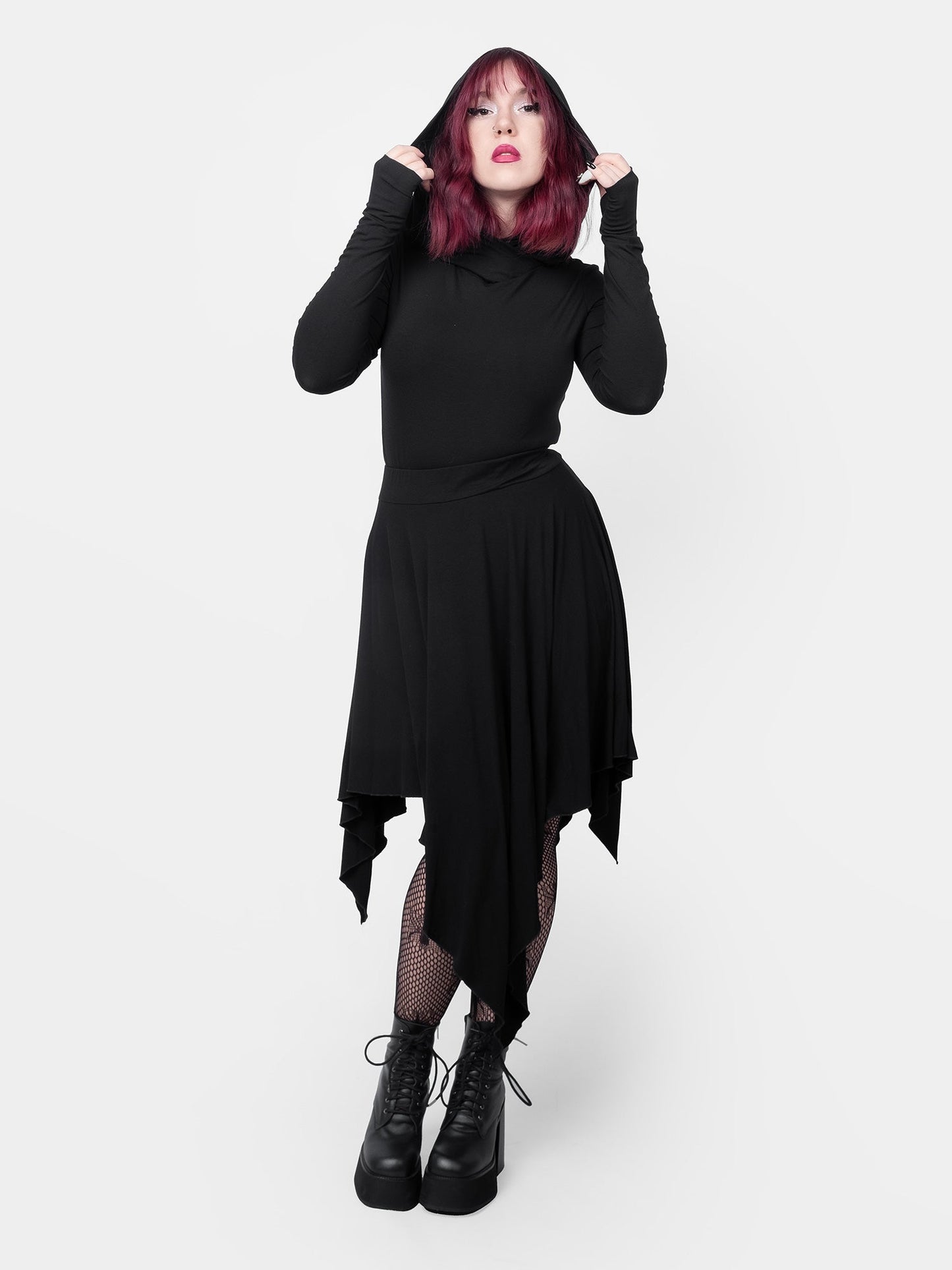 Noire Hooded Top