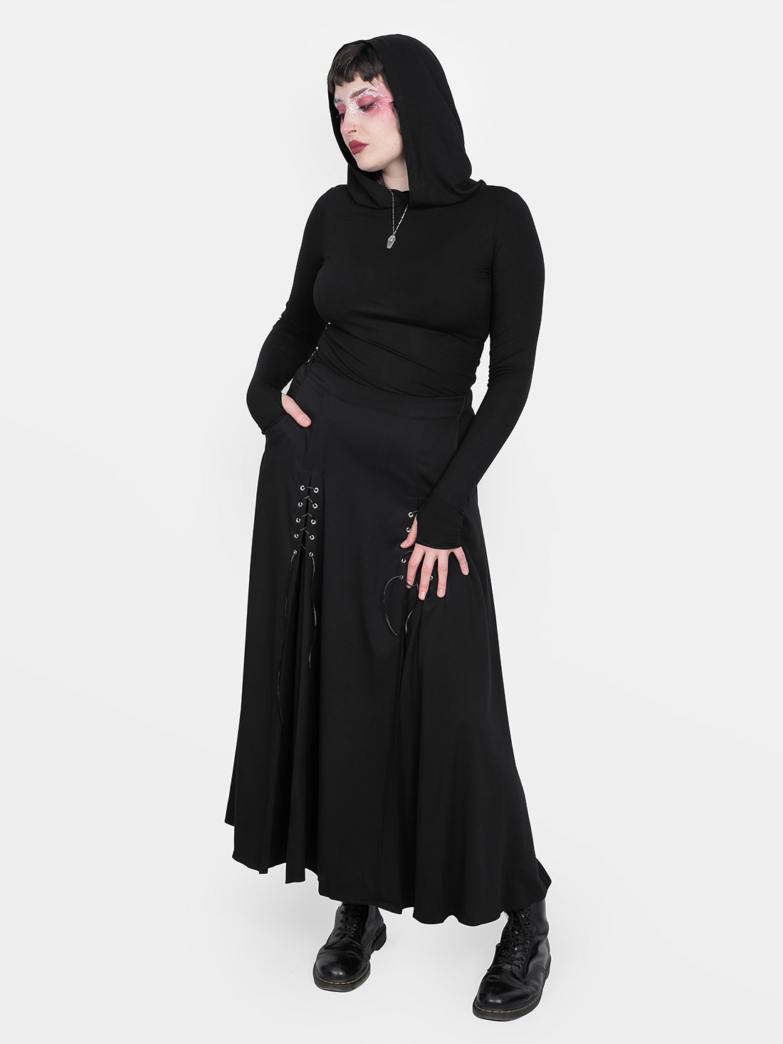 Lucretia Lace Up Maxi Skirt