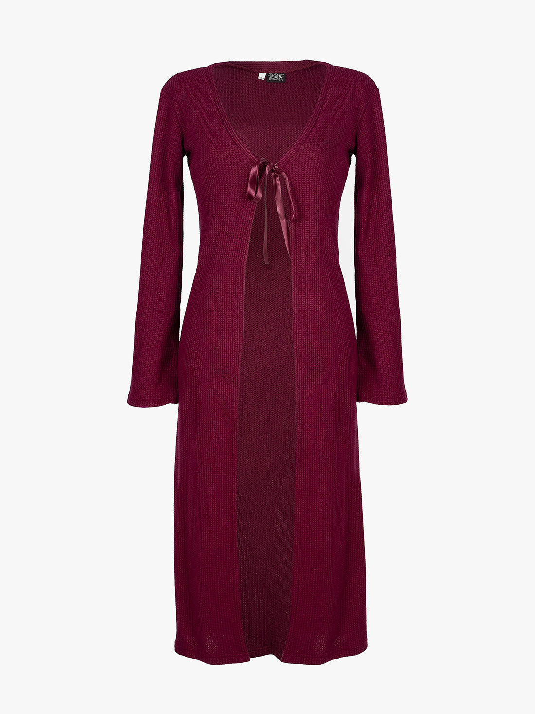 Rhiannon Burgundy Long Cardigan