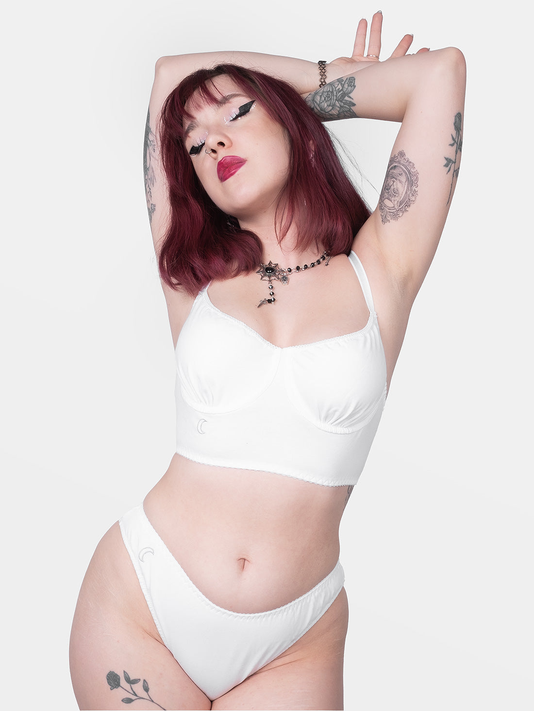 Magick Organic Cotton White High Leg Panties