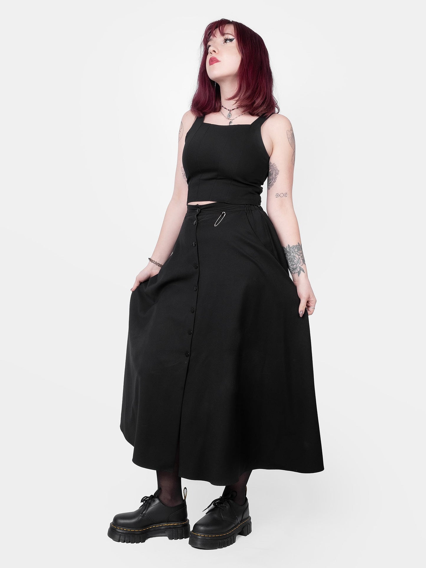 Beatrice Button Up Maxi Skirt