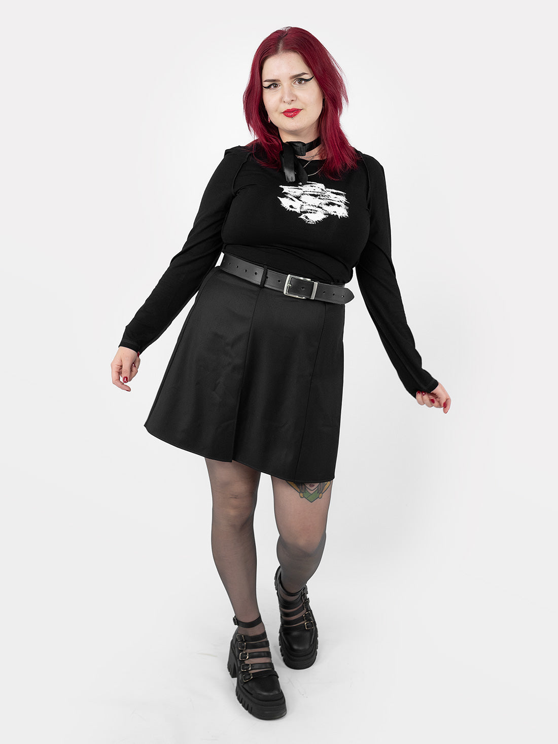 Coven Mini Slit Skirt