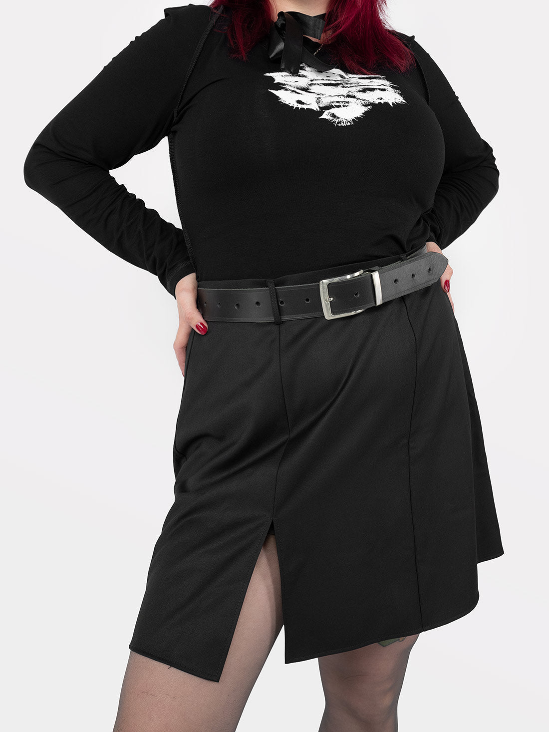 Coven Mini Slit Skirt
