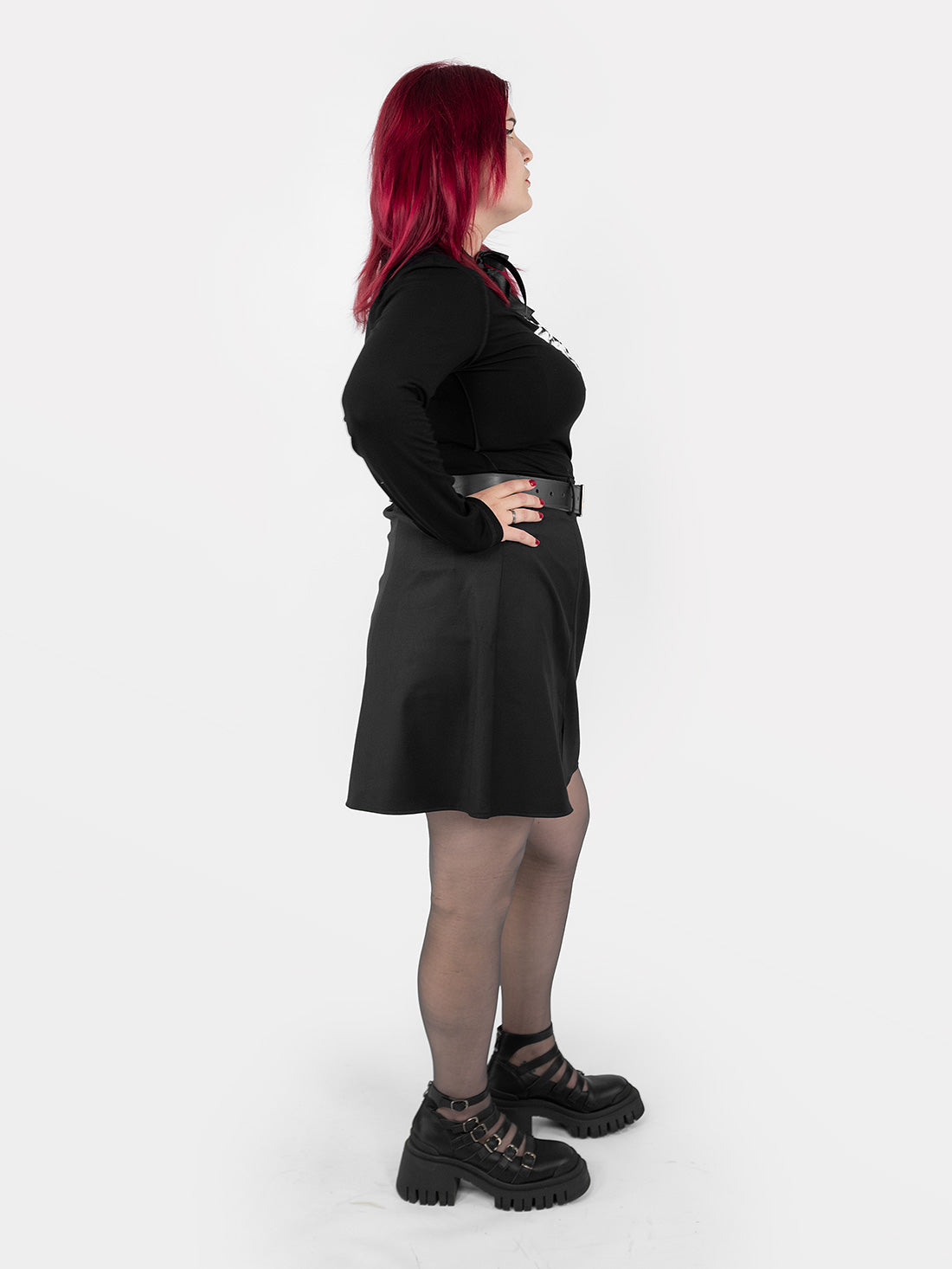 Coven Mini Slit Skirt