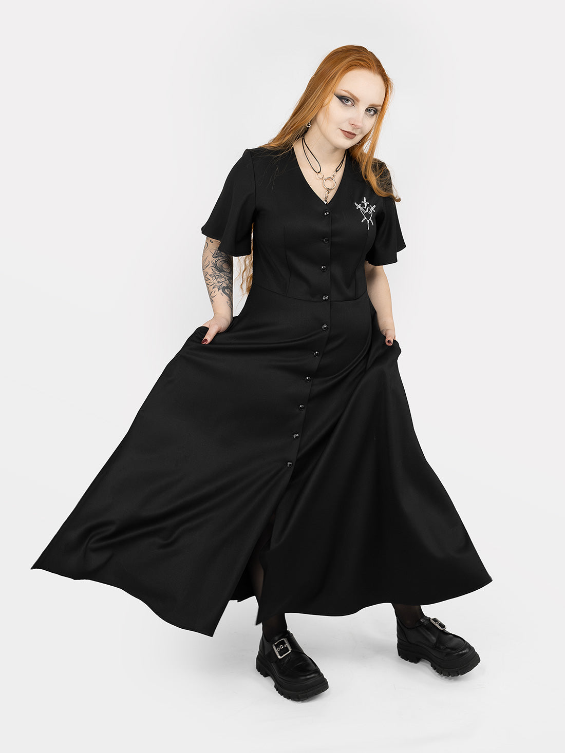 Moira Button-up Midaxi Dress