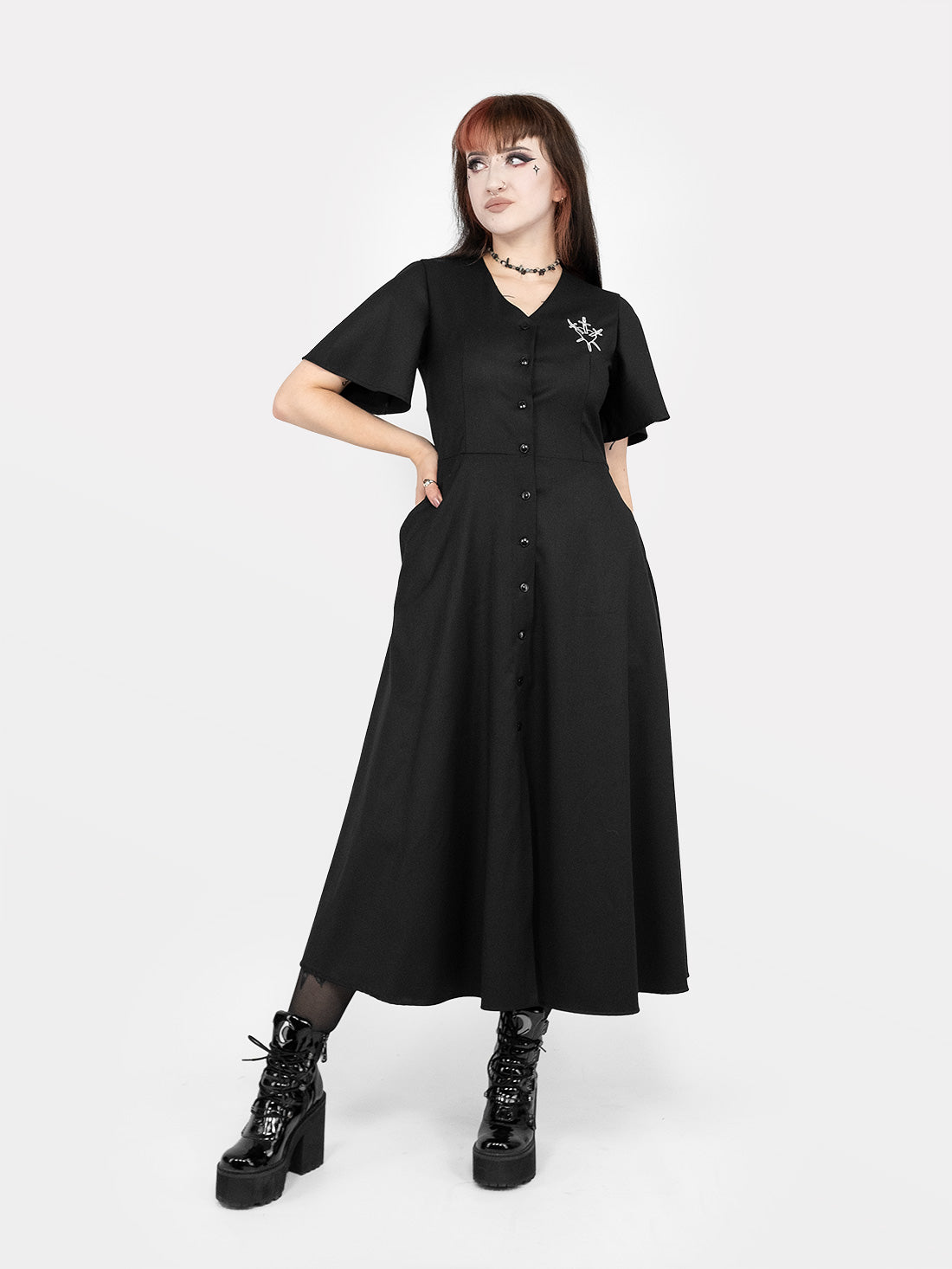Moira Button-up Midaxi Dress