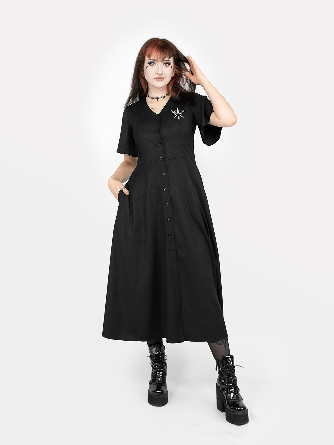 Moira Button-up Midaxi Dress