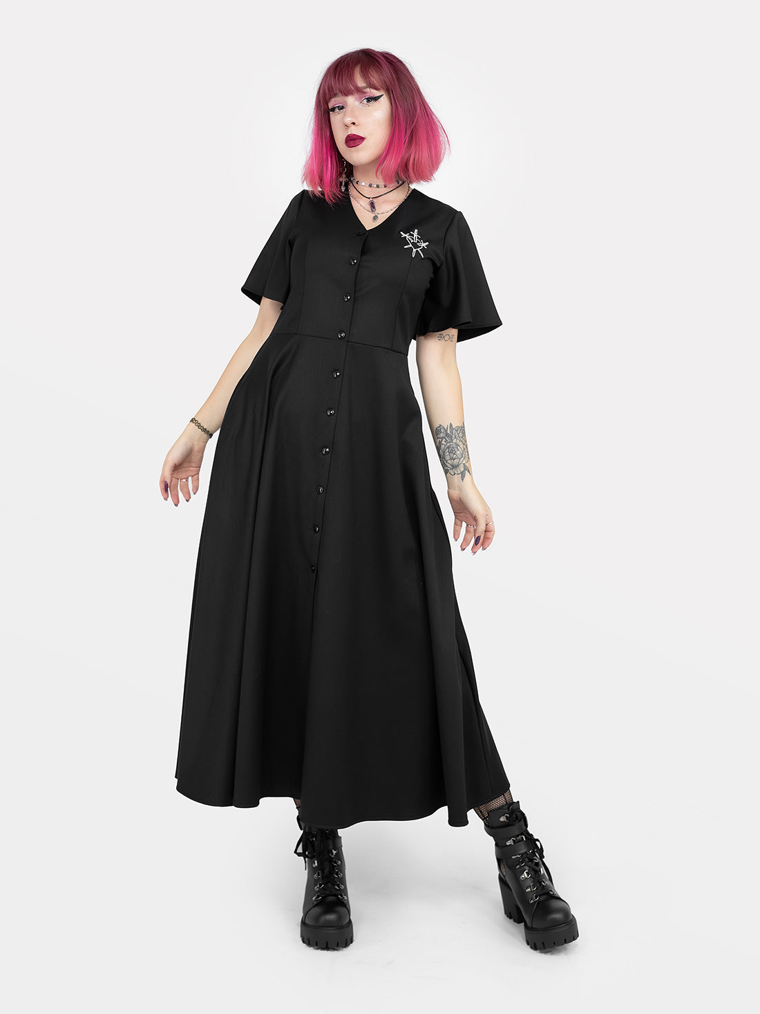 Moira Button-up Midaxi Dress