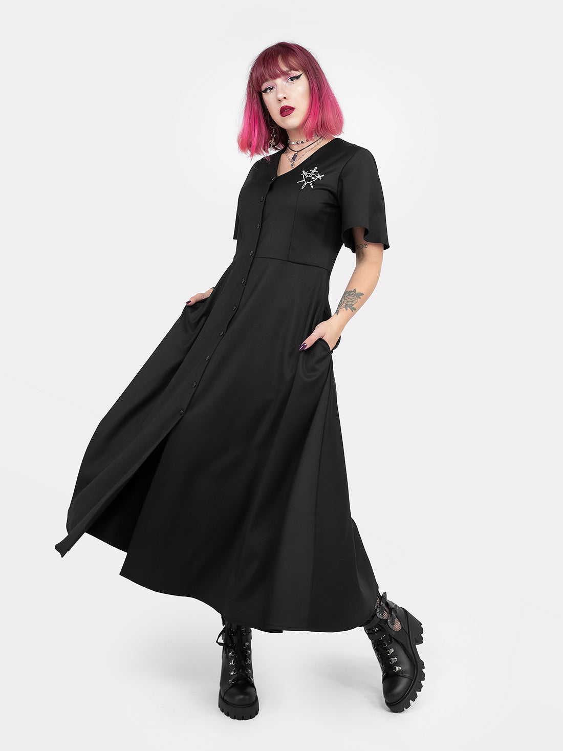 Moira Button-up Midaxi Dress