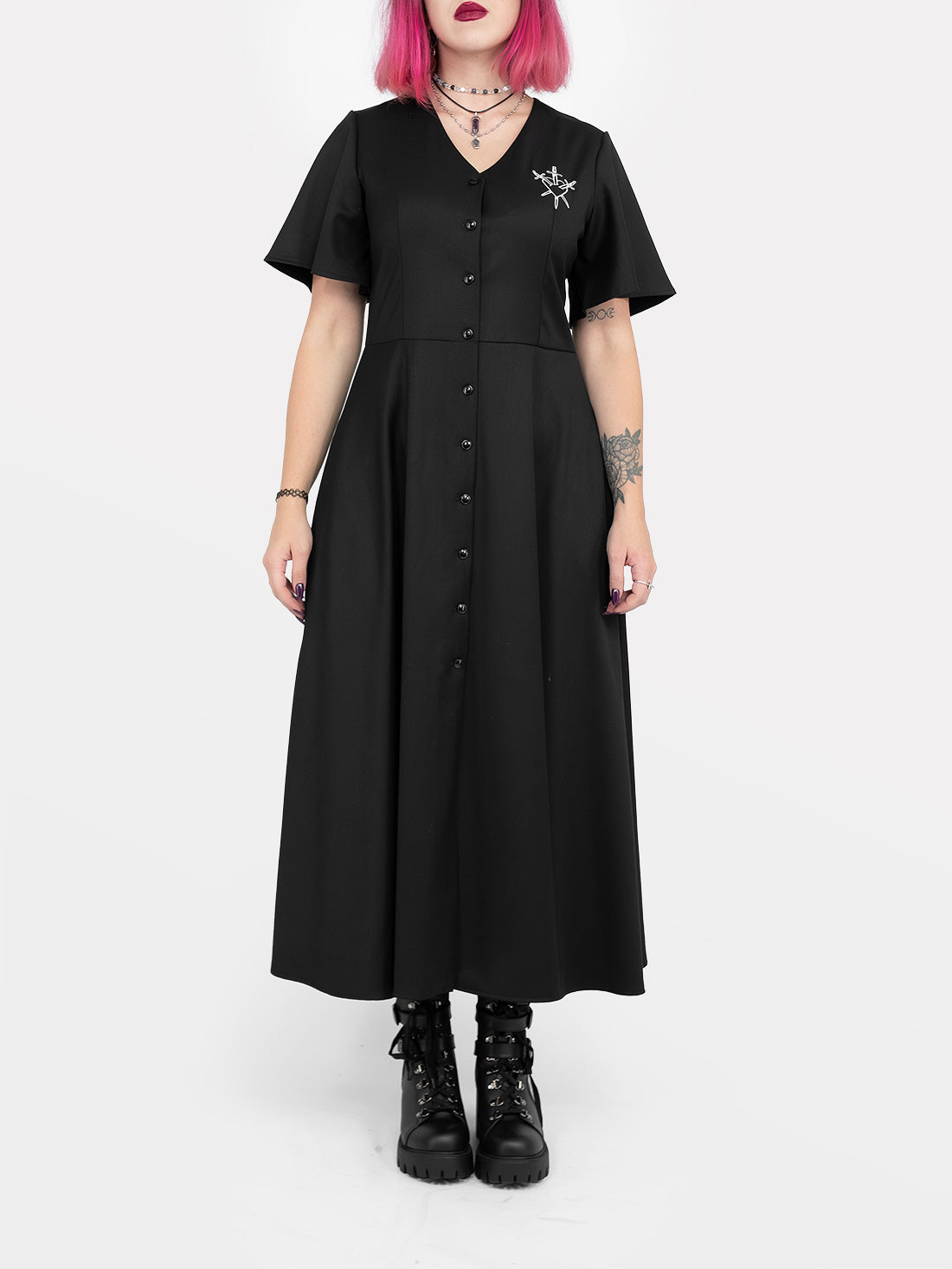 Moira Button-up Midaxi Dress