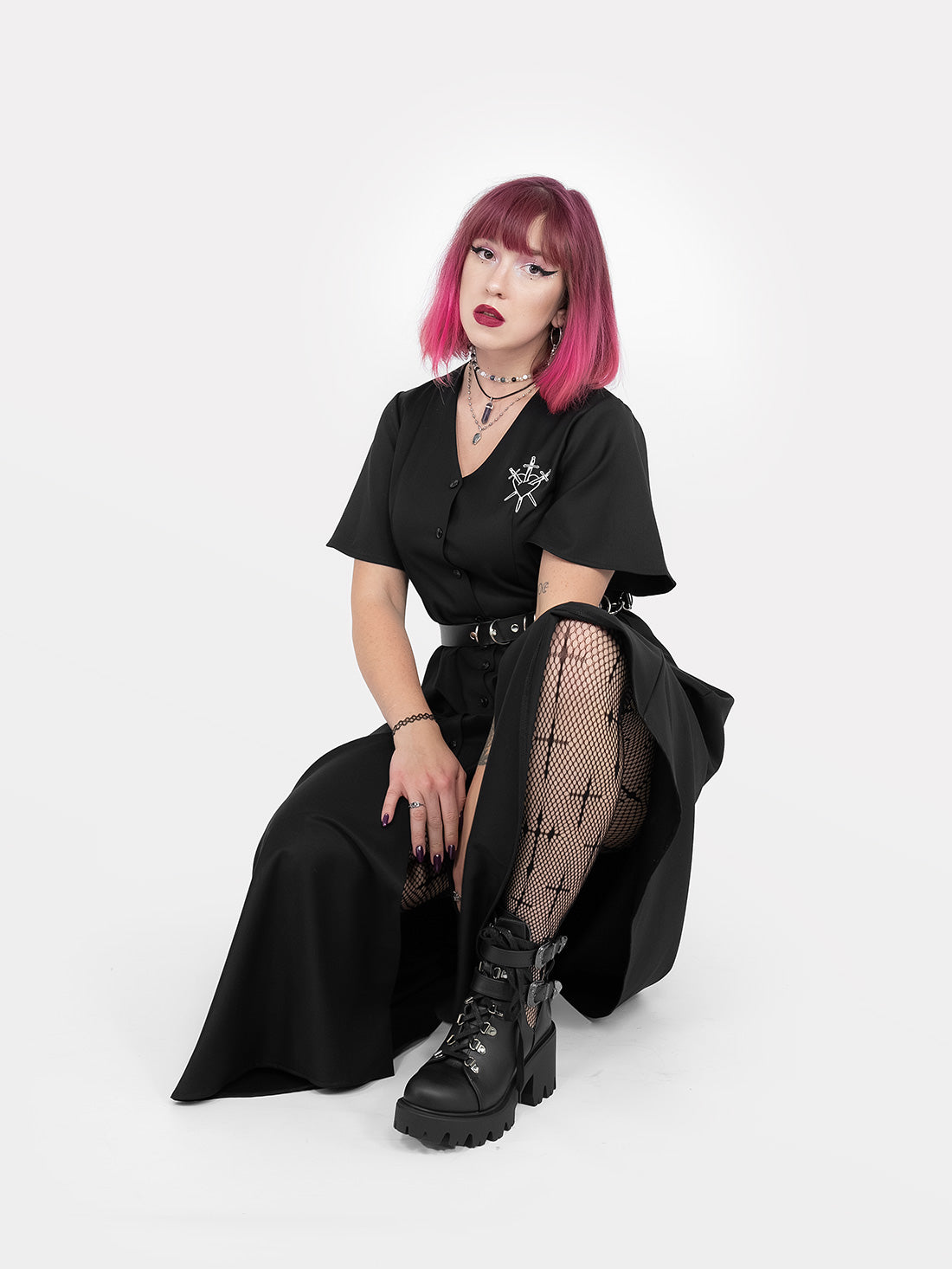 Moira Button-up Midaxi Dress