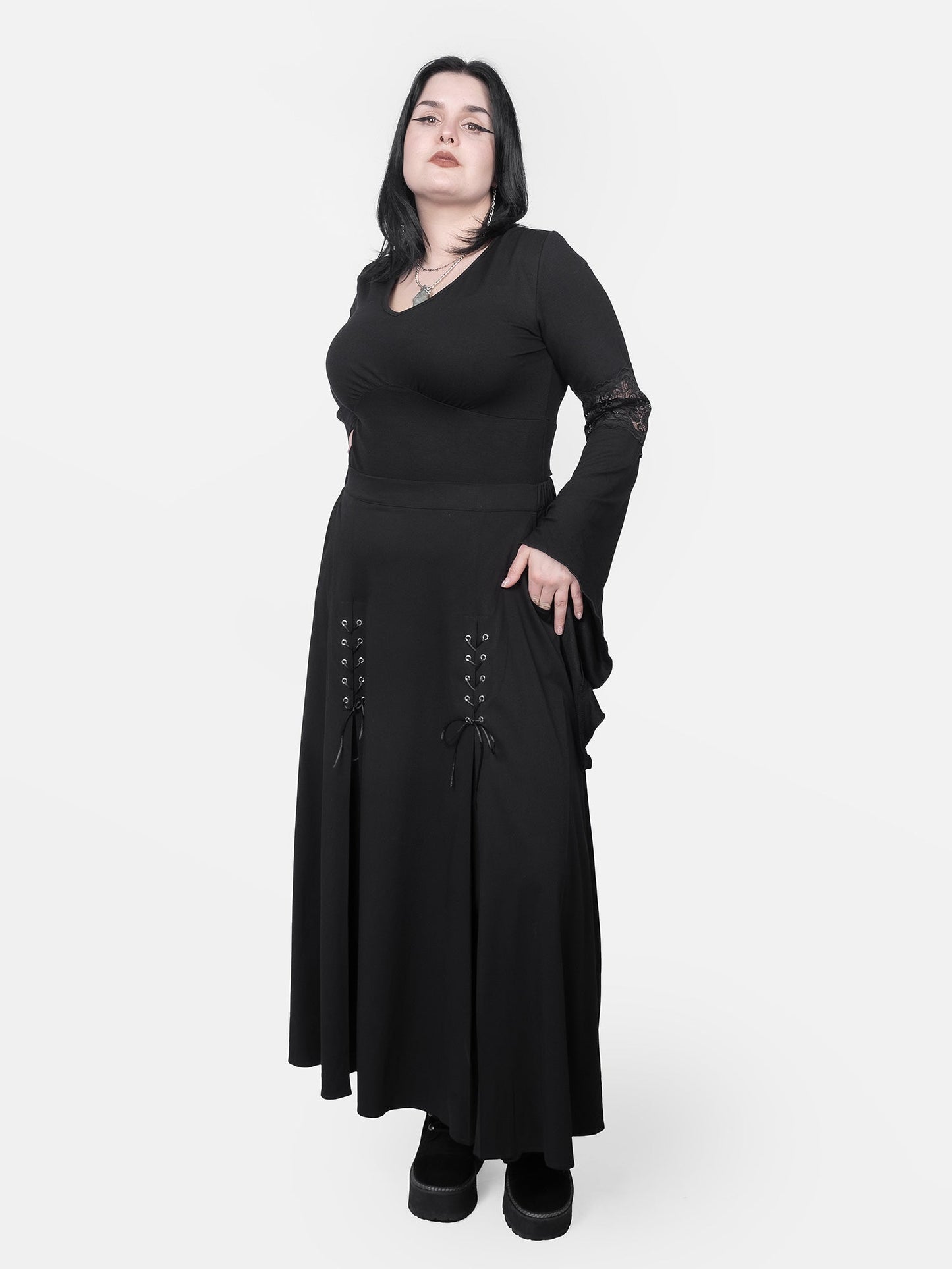 Morgana Bell Sleeve Cropped Top