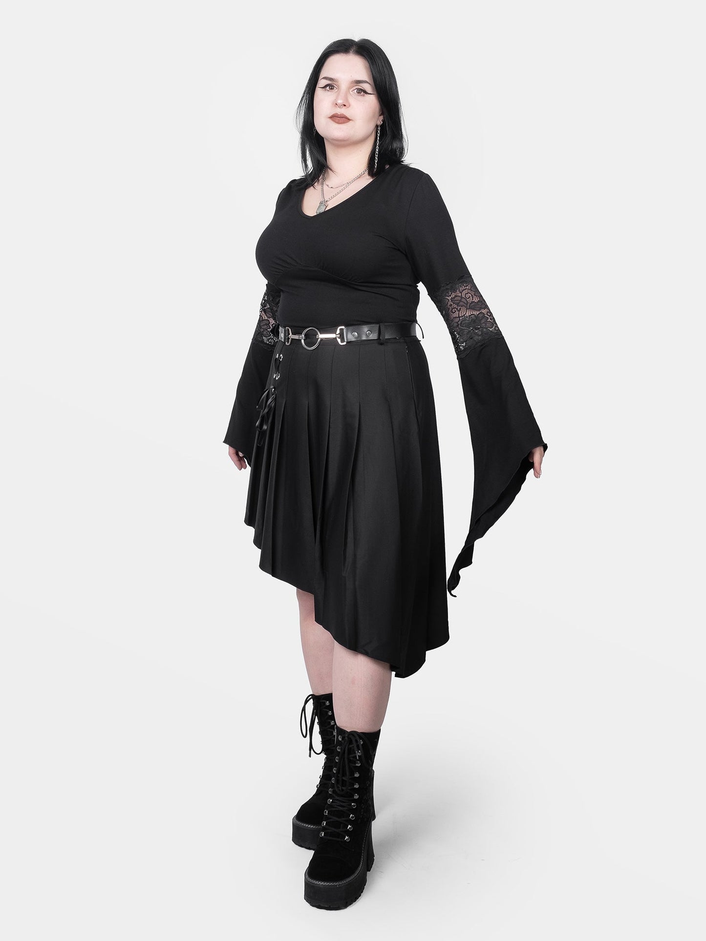 Morgana Bell Sleeve Cropped Top