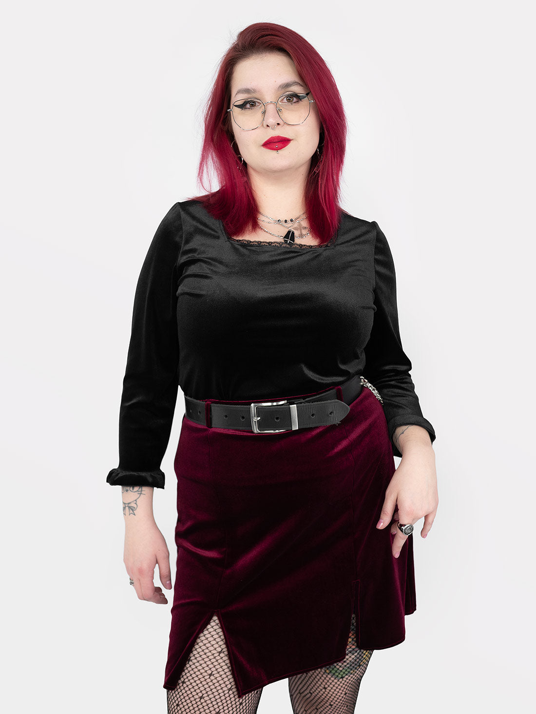 Morticia Velvet Top
