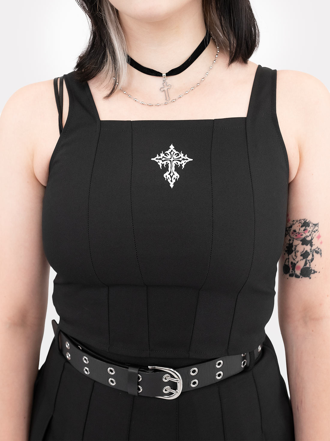 Prayers Embroidered Corset Top