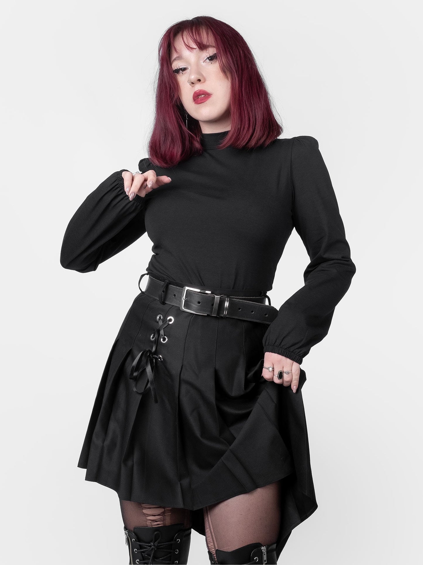 Zoeva Puff Sleeve Turtleneck