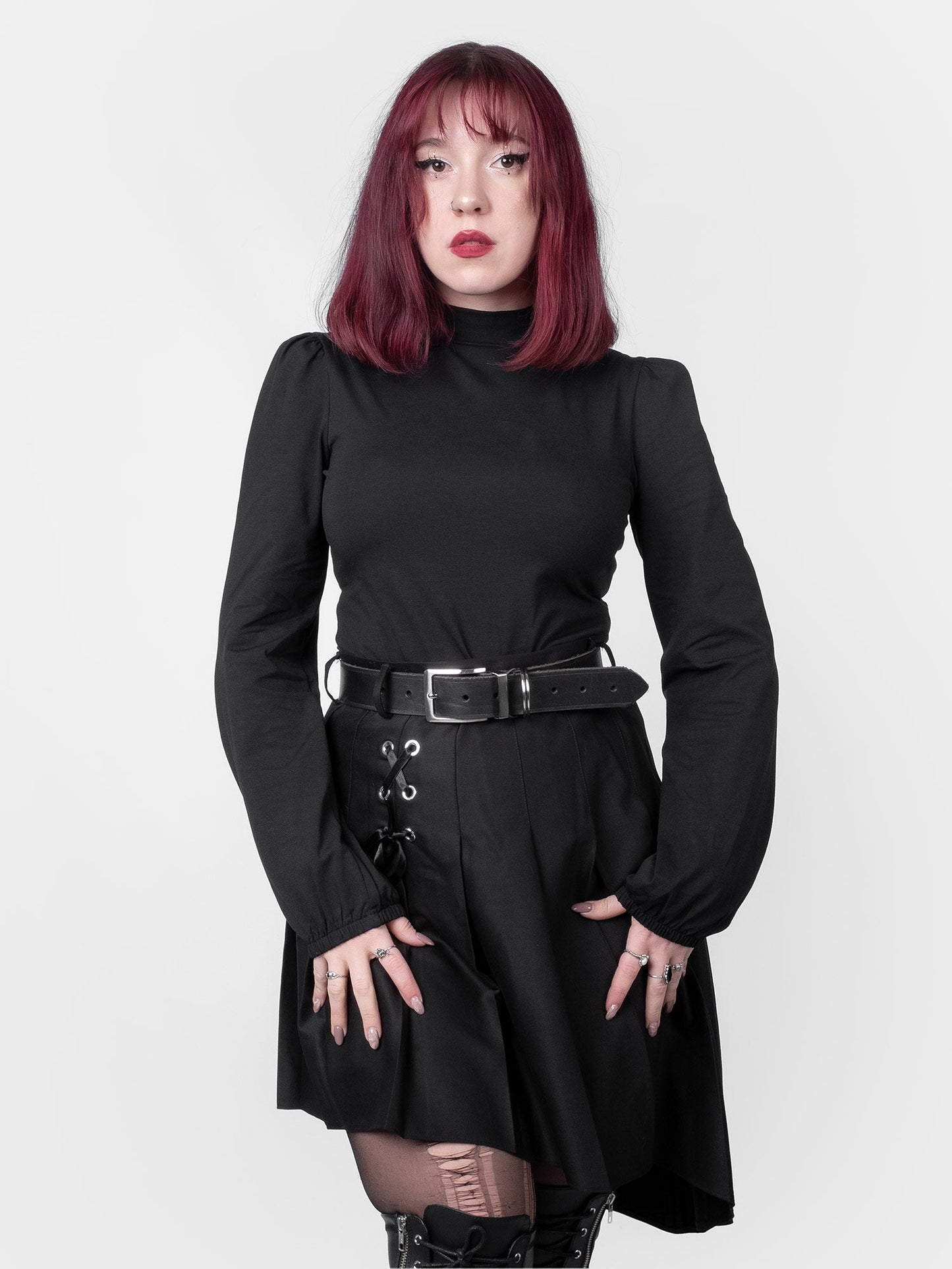 Zoeva Puff Sleeve Turtleneck