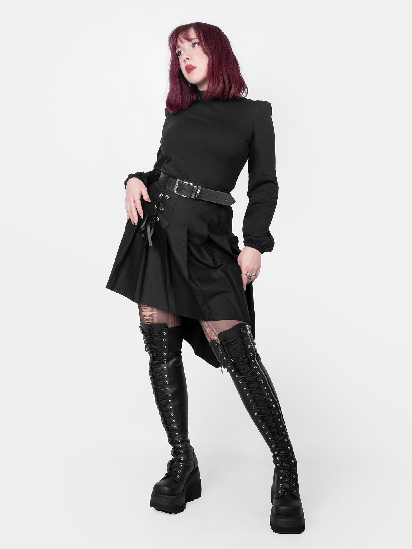 Zoeva Puff Sleeve Turtleneck