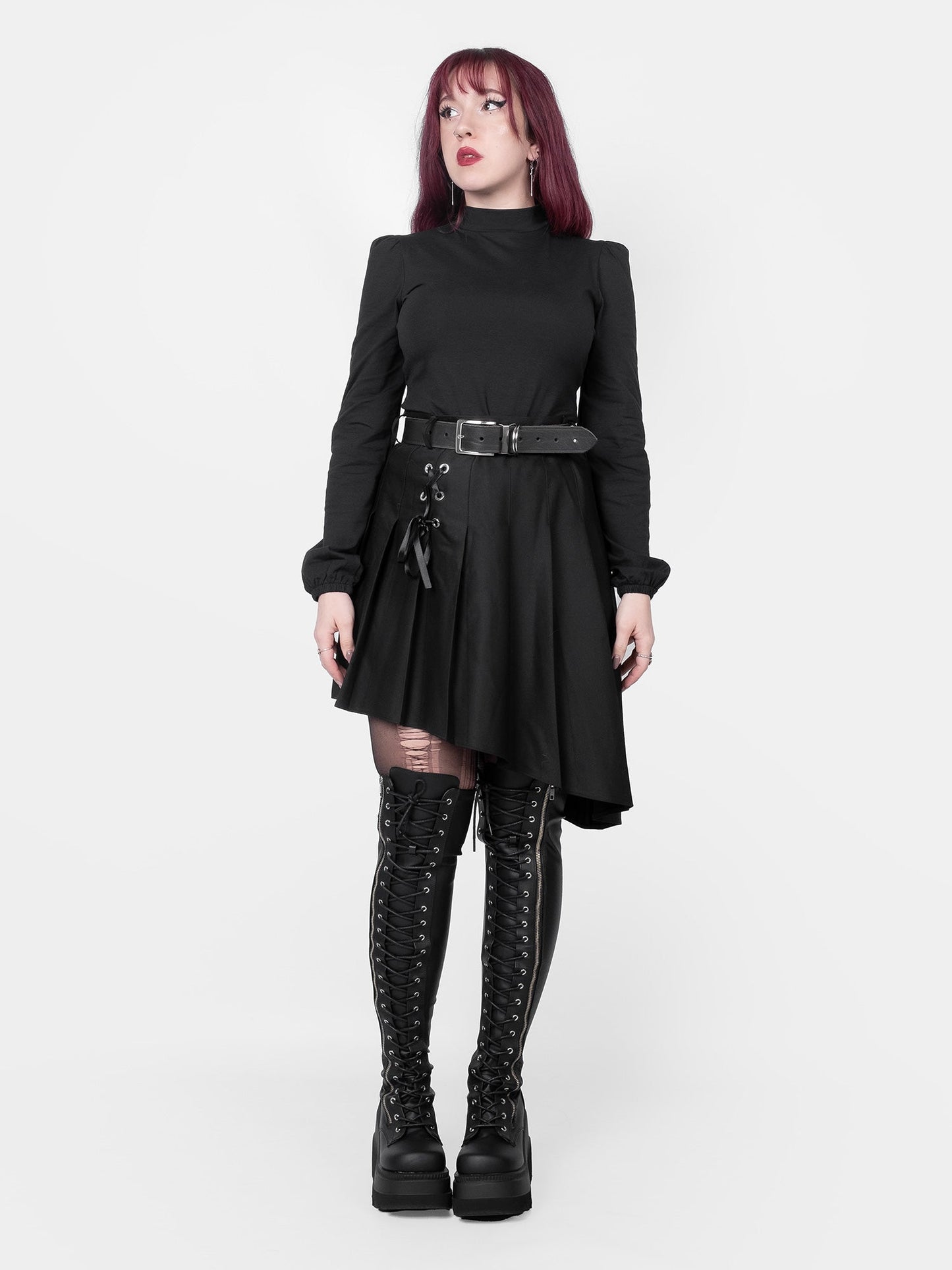 Zoeva Puff Sleeve Turtleneck