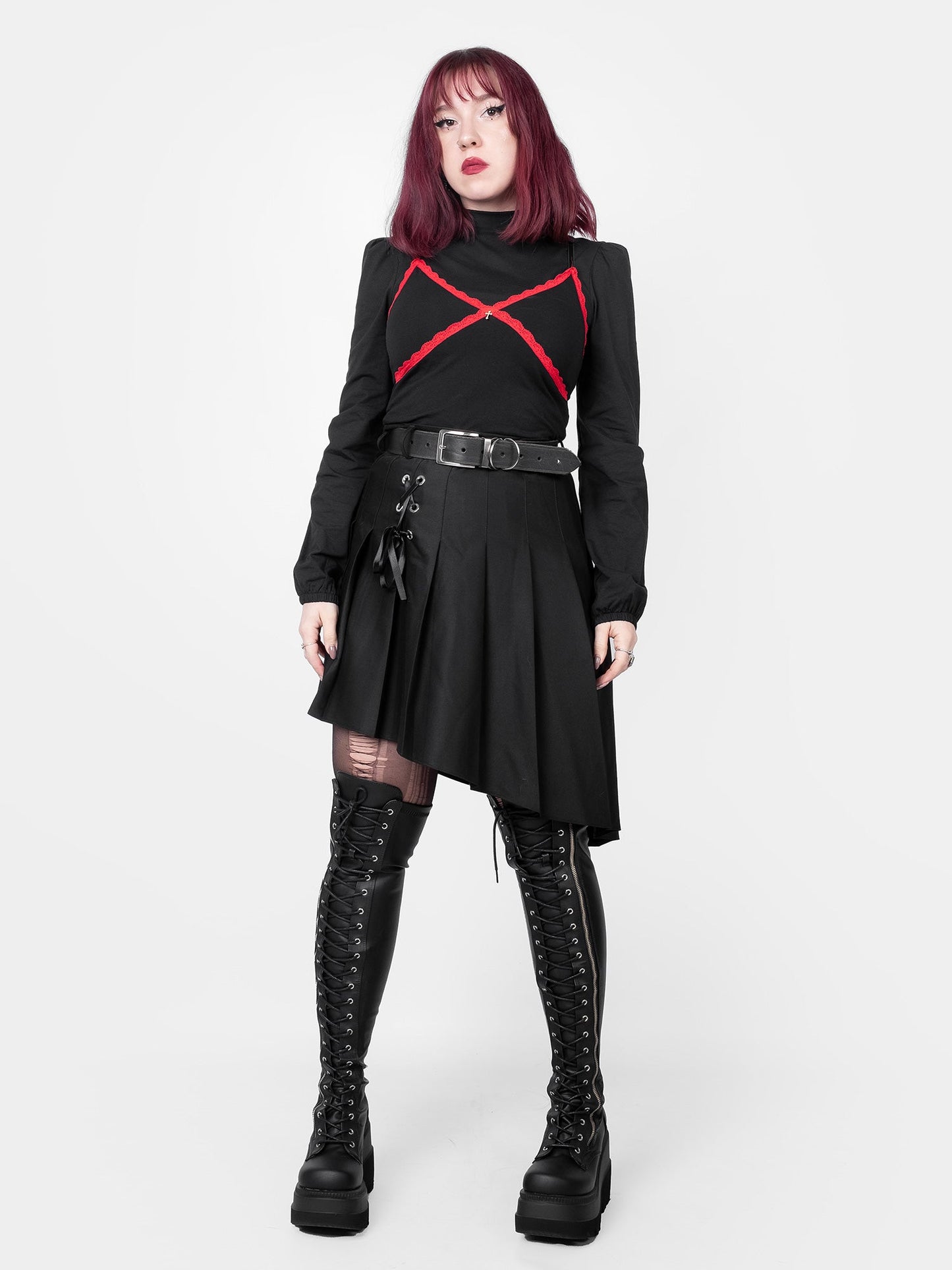 Zoeva Puff Sleeve Turtleneck