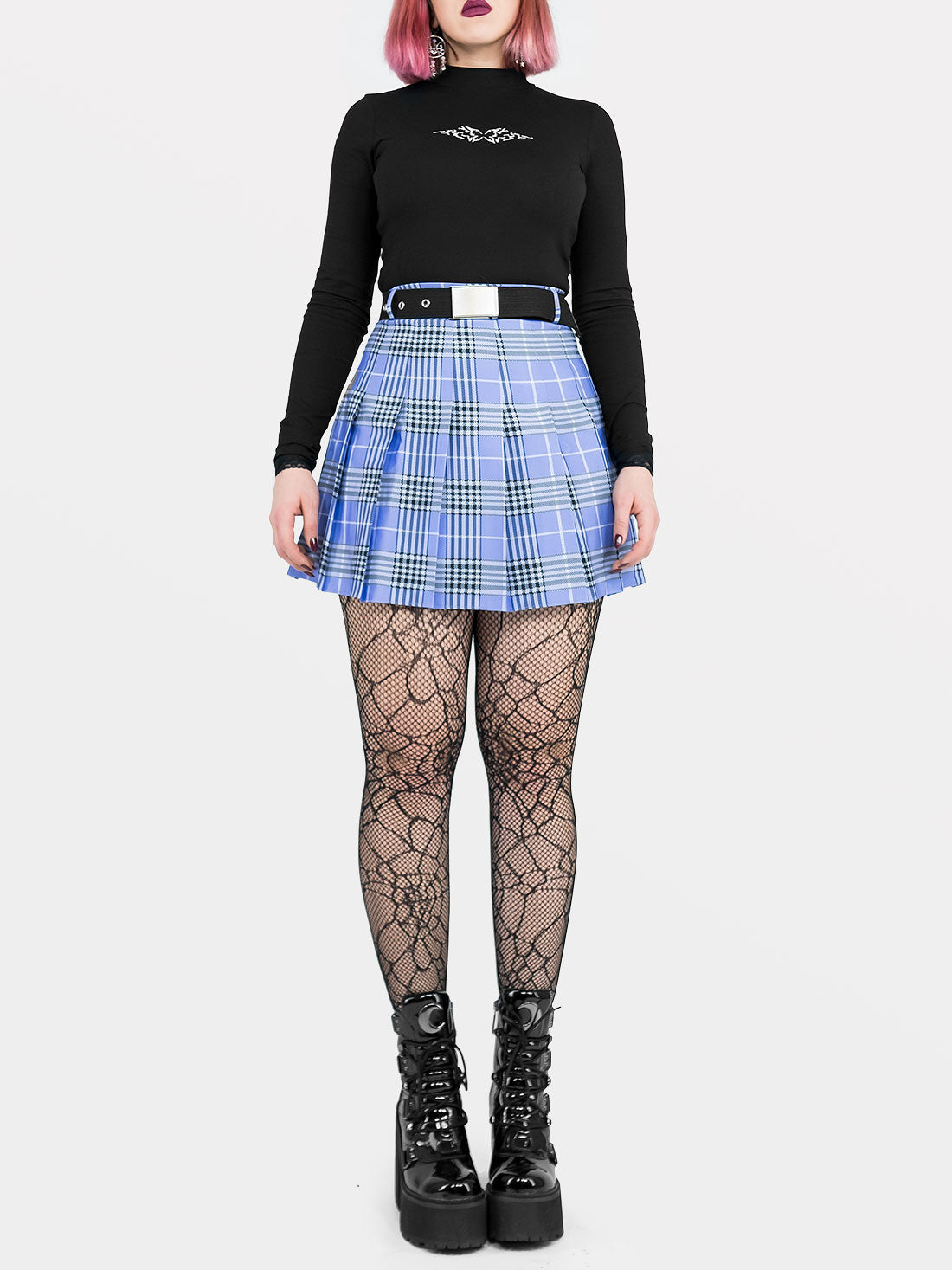 Violet Plaid Tennis Skirt